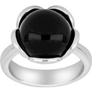 Siersbøl Shape Sølv ring Flower stor med onyx - Str. 52