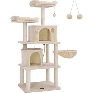 Feandrea kattetræ, højt kattårnet, 2 huler, beige