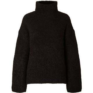 Selected Femme - Sort - Slfgabella Ls Knit High-Neck W - Large