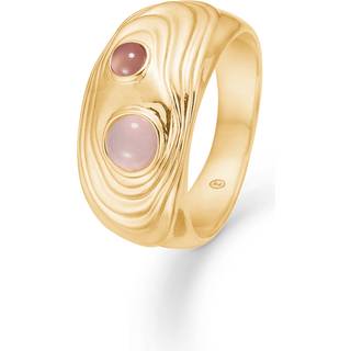 Studio Z SHELL ring forgyldt med rosa zirkonia KUN STR 58