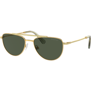 Swarovski SK7007 401782 53 Solbriller Kvinder Guld - Gold with Rhinestones - 53mm