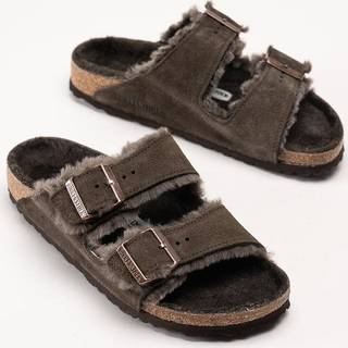 Birkenstock Sandals Arizona Shearling EUR 37 - Mocca - EUR 37