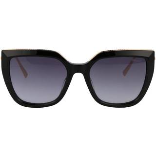 Chopard Kvinde SCH319M 0BLK Solbriller Acetat Sort Grå Firkantet Normal Skygge