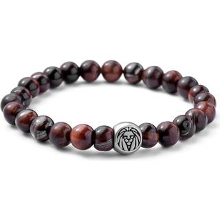 Rødt Tigerøje Armbånd