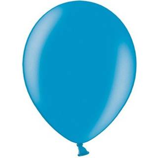 10 stk. Latexballoner caribisk blå metallic 12" – Professionel kvalitet til festdeko
