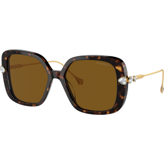 Swarovski Kvinde SK6011 100283 Solbriller Acetat Skildpadde Brun Pillow Polariseret