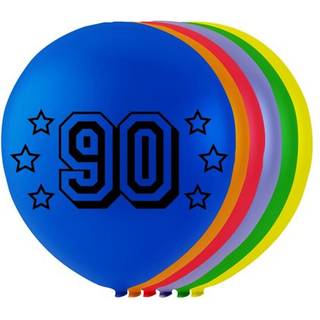 Balloner med tal-90 år