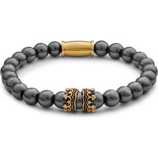 Vasilios Guldfarvet Hæmatit Armbånd