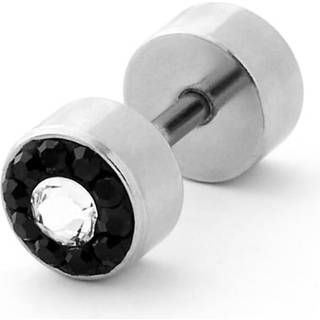 Sølvfarvet Ørestik med Zirconia