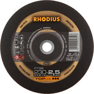 RHODIUS Skæreskive FT 38 25 stk. Ø230 mm 2,5 mm (206373)