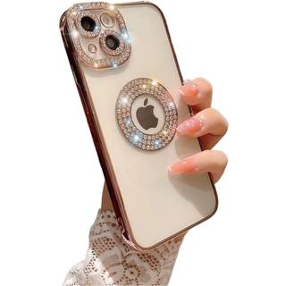 Elegant mobiltelefon cover Sparkle & Bling Rose guld iPhone 14 Pro Max