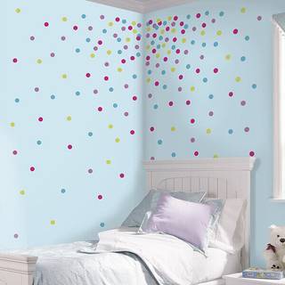 Glitterkonfetti i forskellige farver Wallstickers
