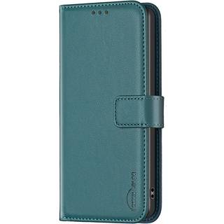 Motorola Moto G54 Læder Flip Cover m. Ståfunktion & Kortholder - Grøn