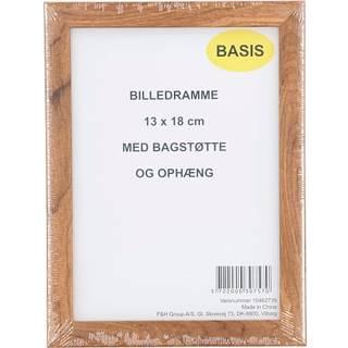 Ramme i egetræslook - 13x18 cm (På lager i butik)