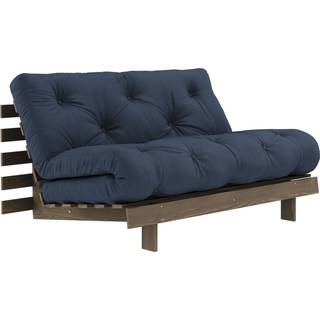 Roots 140 Sovesofa Fra Karup Design i Massiv FSC Fyrretræ | Japandi - Carob Brown - 737 Navy