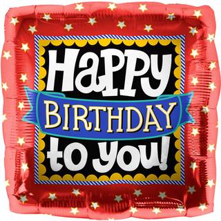 Folienballon Happy Birthday to you
