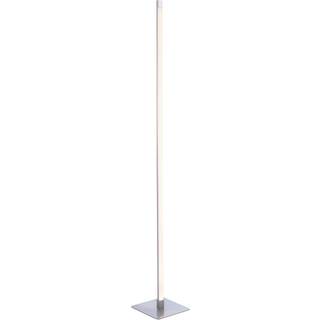 LED-gulvlampe Bella, lige, firkantet base, stål