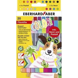 Faber-Castell tusser m. dobbeltspids - multifarvet