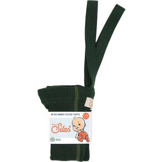 Silly Silas GOTS Strømpebukser Dark Forest Green 0-2 Months  Grøn  0-2 måneder  Unisex