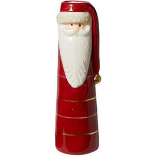 Vase med julemand 17 cm høj