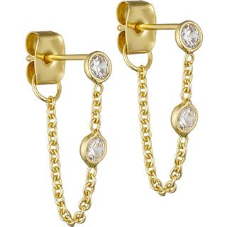 Chain Øreringe, Gold Plated