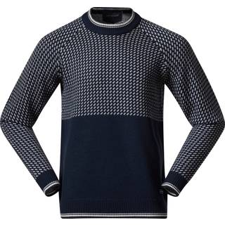 Bergans Men's Alvdal Wool Jumper Navy Blue/Vanilla White, S