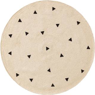 Håndvævet rund jutetæppe til børn Pippa