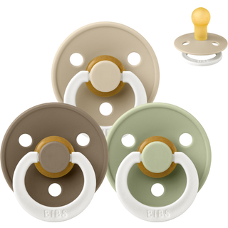 BIBS Rund Colour Sut - Sampak - 3 stk. - Str. 1 - Sleep Tight Little One - GLOW