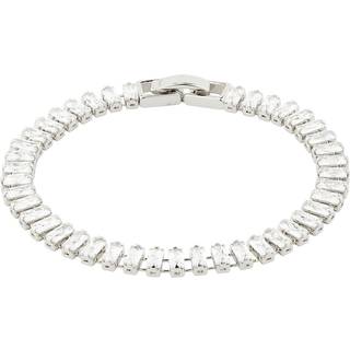 Pilgrim Silver Rue Baguette Crystal Bracelet - Silver - 18cm