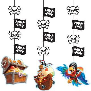 Pirat hænge dekorationer - Treasure Island