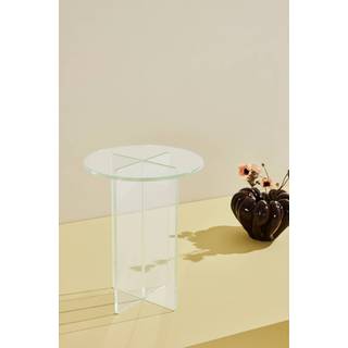 Iris sidebord i glas ⌀ 35 cm - Transparent