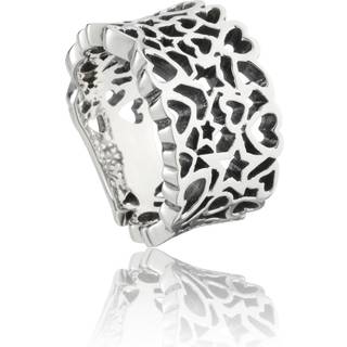 Smykkekæden Star Heart Ring i Sterling Sølv DMR49