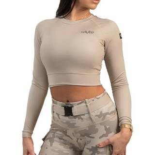 Gavelo Cropped Longsleeve, S, Sand Dune