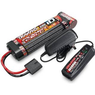Traxxas - TRX2983G - 8,4V NiMH batteri med Traxxas stik og 2 Amp Traxxas oplader med 230V strømforsyning