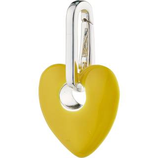 Pilgrim CHARM hjerte vedhæng, gul/sølvbelagt
