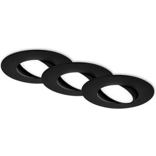 LED-indbygningsspot 7597 3sæt IP65 4.000 K sort