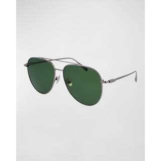 Salvatore Ferragamo SF 308S 044 61 Solbriller Mænd Silver - Light Ruthenium Silver - 61mm
