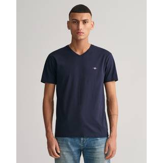 Gant Herren T-Shirt blau Slim Fit