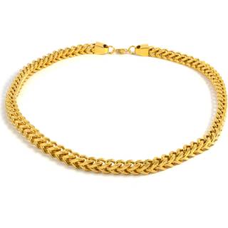 Guldfarvet Stålhalskæde