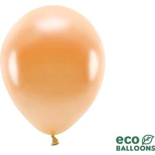 100 stk. Økologiske balloner metallic orange 12" – Biologisk nedbrydelig festpynt