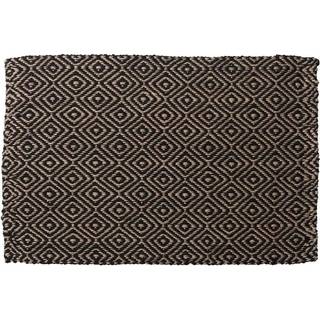 Deco Nord Gåsöga Tæppe 60x90 Cm / Natur - Mønstrede tæpper Jute Sort - 320-