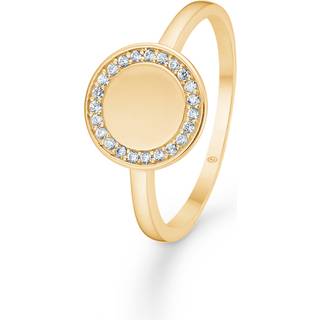 Mads Z Cara 8 kt. guld ring med zirkonia