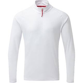 UV-trøje / performancetrøje langærmet Gill UV Tec Zip Long Sleeve White, herre, XX-Large