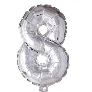 Folieballon 8 Sølv 66 cm