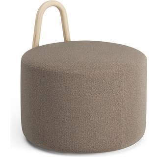 Swedese Amstelle puf mellem med hjul ask naturlak Main Line Flax 23