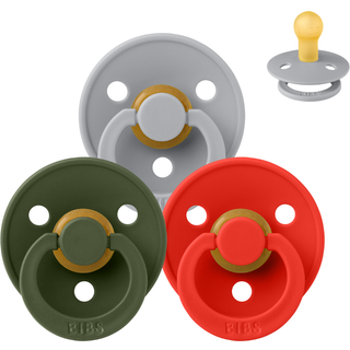 BIBS Rund Colour Sut - Sampak - 3 stk. - Str. 1 - The Christmas Collection