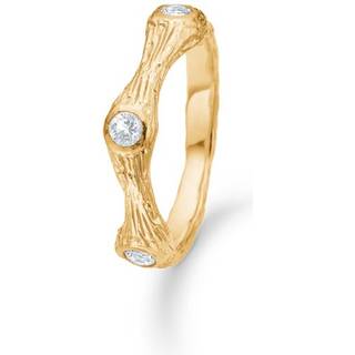 Studio Z - Tangled ring i forgyldt sølv m. zirkonia