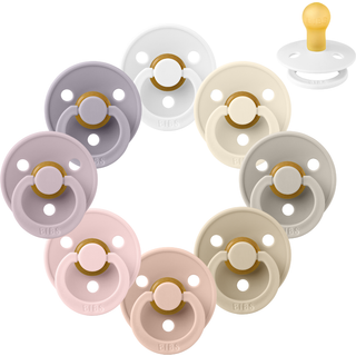 BIBS Rund Colour Sut - Sampak - 8 stk. - Str. 1 - Soft and Gentle