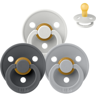 BIBS Rund Colour Sut - Sampak - 3 stk. - Str. 1 - Rainy Day