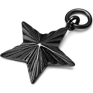 Stjerne Vedhæng i Sort Stål